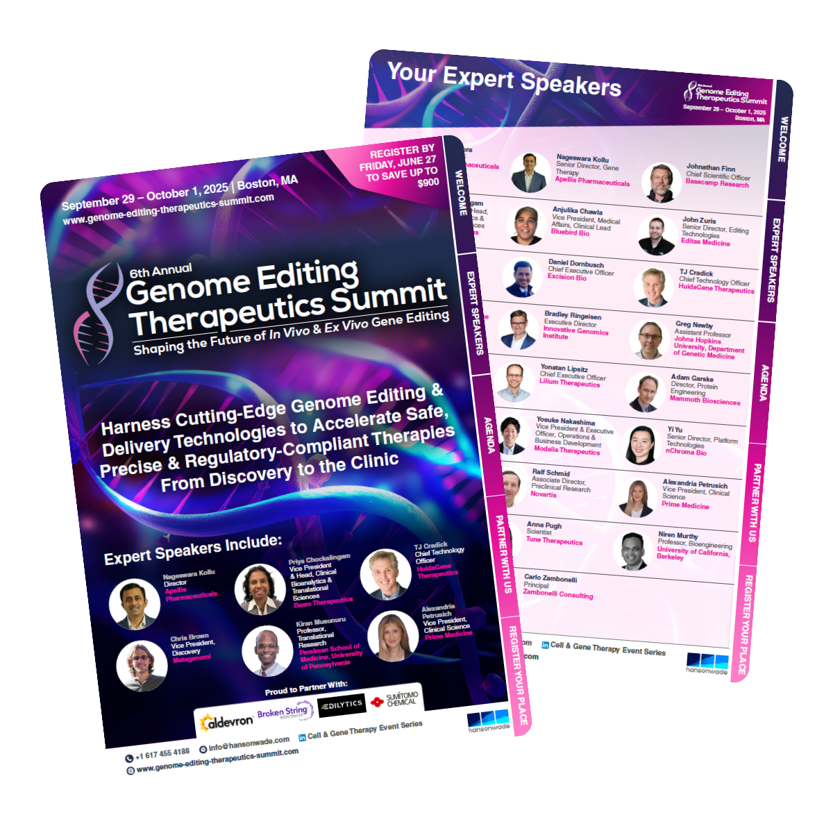 6th Genome Editing Therapeutics Summit - Brochure Image 6th Genome Editing Therapeutics Summit - Brochure Image